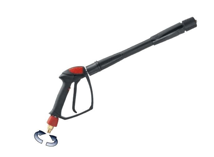 Pistolet avec raccord tournant et régulateur de pression G3/8m